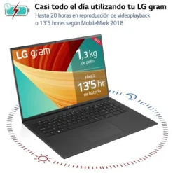 Portátil LG Gram 17Z90R-E.AD75B i7-1360P RTX 3050 32GB 512GB 17