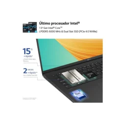 Portátil LG Gram 17Z90R-E.AD78B i7-1360P RTX 3050 32GB 1TB 17