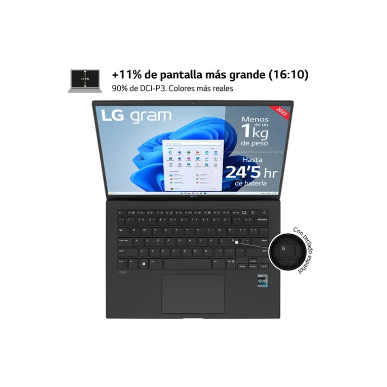 Portátil LG Gram 14Z90R-G.AP75B i7-1360P 16GB 512GB 14" W11P