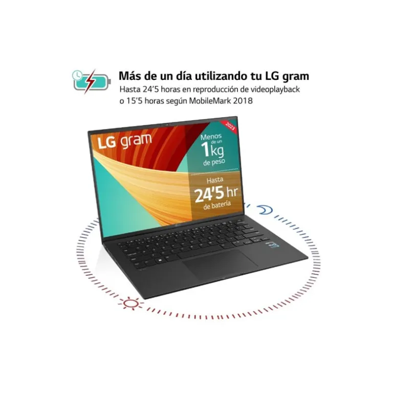 Portátil LG Gram 14Z90R-Q.AP75B i7-1360P 16GB 512GB 14" W11P