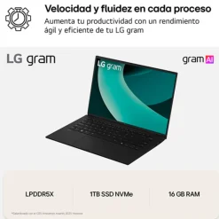 Portátil LG Gram 17Z90T U7-255H 16GB 1TB 17