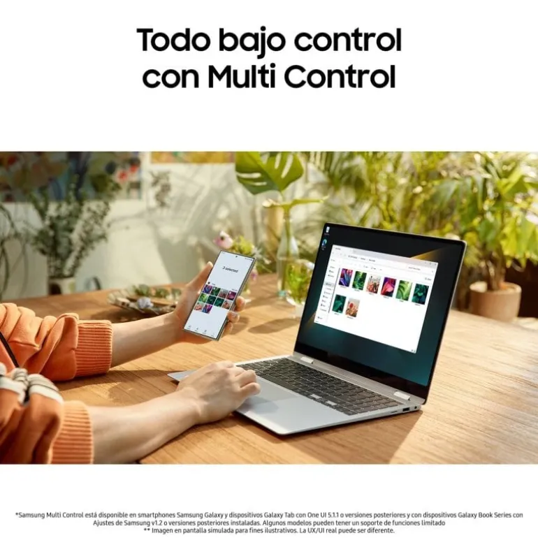 Portátil Samsung Galaxy Book4 Pro 360 U7-155H 16GB 512GB 16" W11P