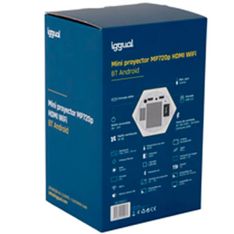 Proyector iggual Mini MP720p HDMI Wi-Fi BT Android