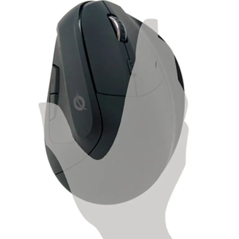 Ratón Conceptronic LORCAN03B Vertical 1600DPI 6 Botones Negro