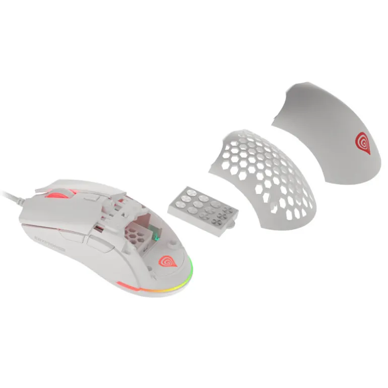 Ratón Genesis Krypton 750 8000 Dpi Blanco