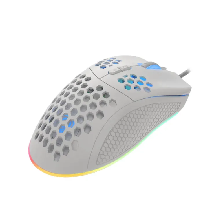 Ratón Genesis Krypton 555 RGB 8000 Dpi Blanco