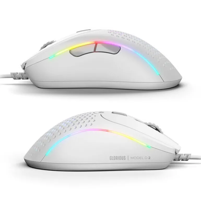Ratón Glorious Model D 2 RGB 26000 Dpi USB Blanco