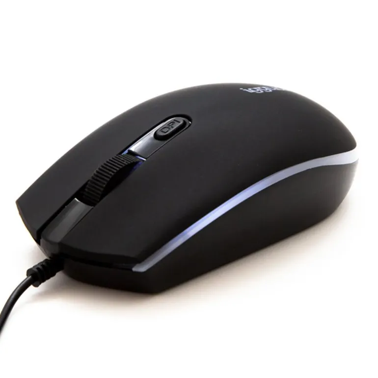 Ratón iggual COM-LED 1600 Dpi Negro