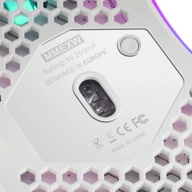 Ratón Mars Gaming MMEX Ratón Gaming RGB 32000Dpi Blanco
