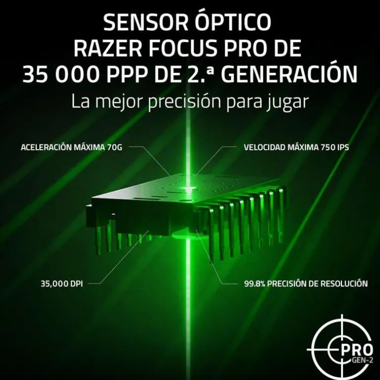 Ratón Razer Basilisk V3 Pro 35000 DPI Blanco