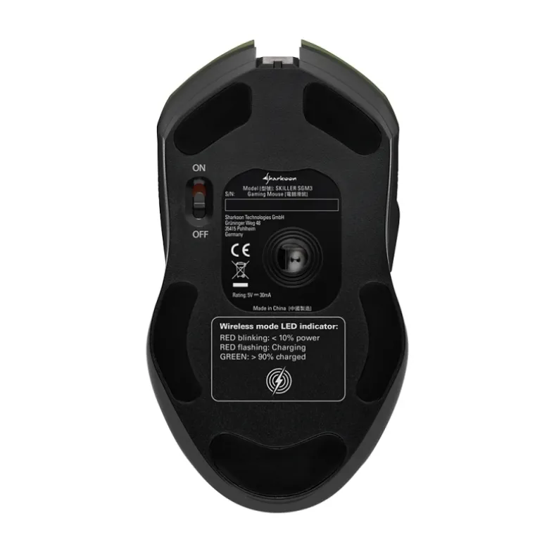 Ratón Sharkoon Skiller SGM3 Gaming 6000 Dpi RGB Blanco