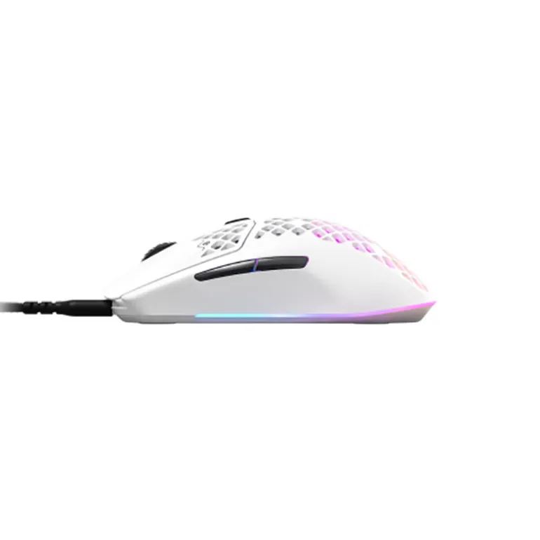 Ratón SteelSeries Aerox 3 Gaming 18000 Dpi RGB Snow
