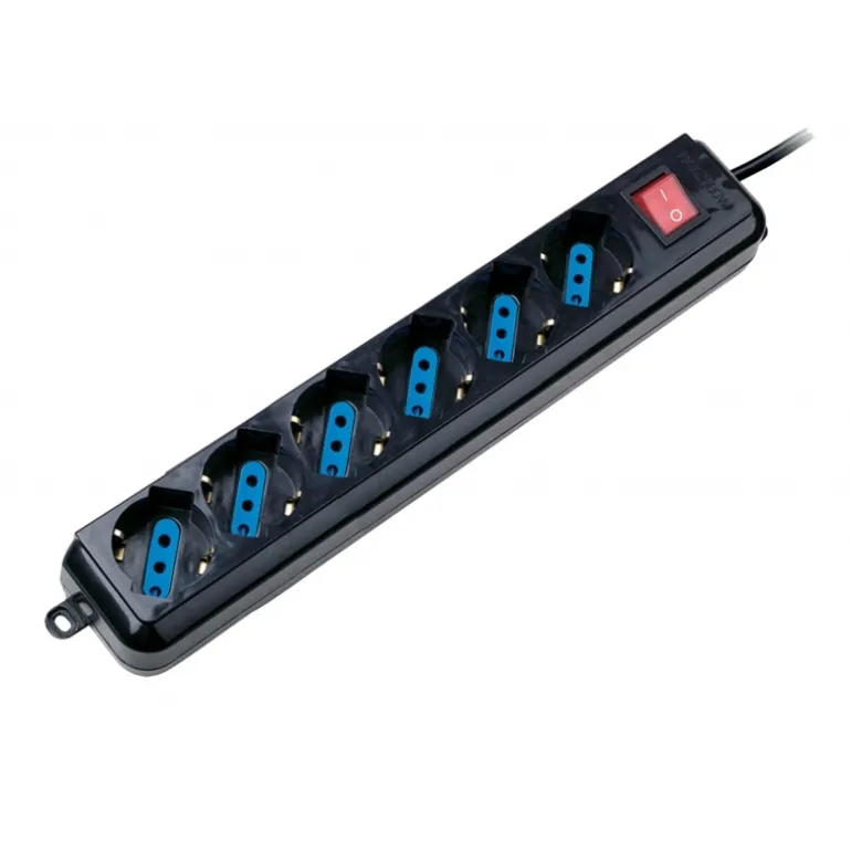 Regleta Ewent EW3925 6 Salidas AC Negro