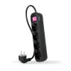 Regleta Nanocable Interruptor 4 Tomas 1.4m Negro