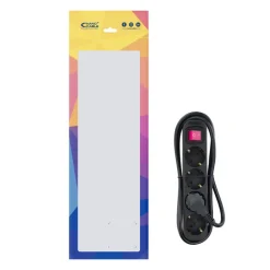 Regleta Nanocable Interruptor 4 Tomas 1.4m Negro
