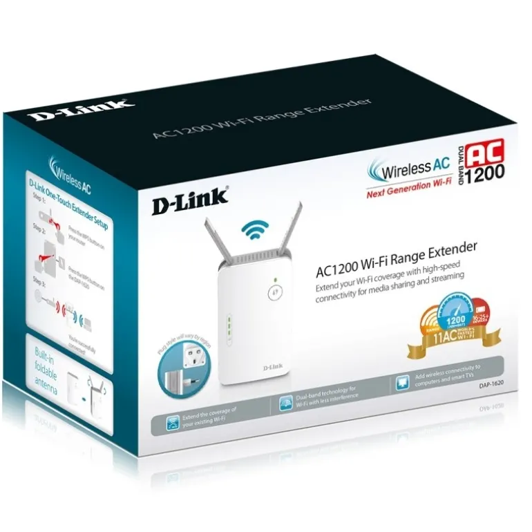 Repetidor D-Link DAP-1620 WiFi AC1200 Blanco