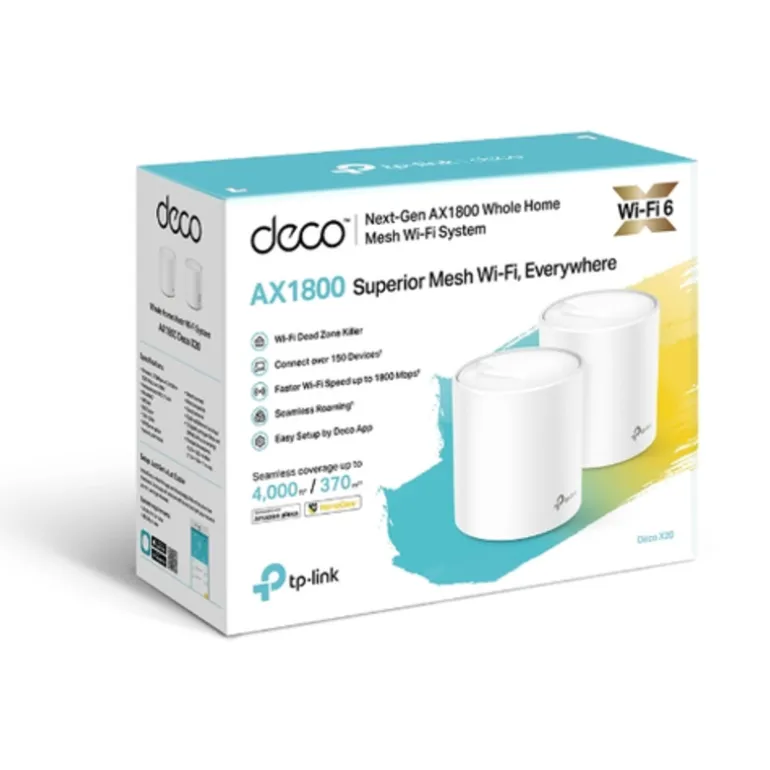 Router TP-Link Deco X20 V1 (2-pack) Sistema WiFi 6 Mesh AX1800
