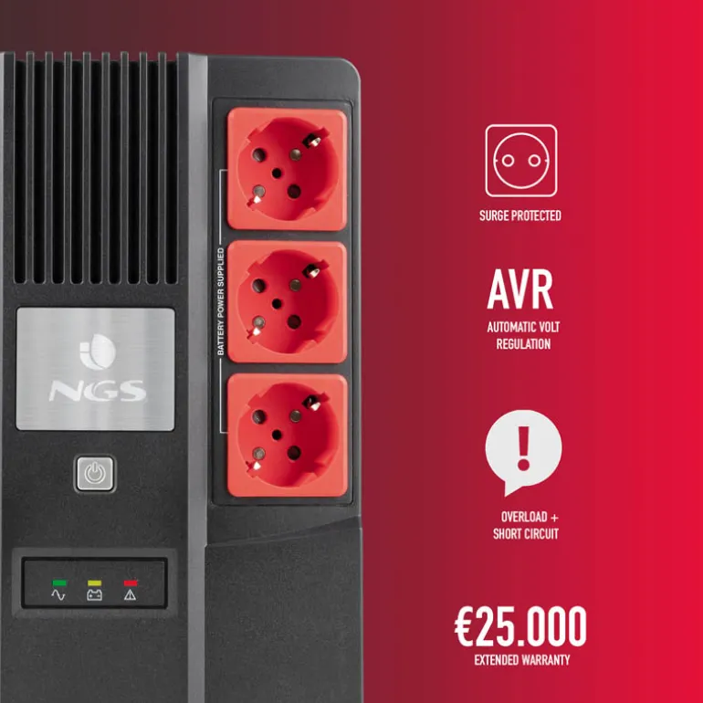 SAI NGS Fortress Bunker SAI 600VA 360W