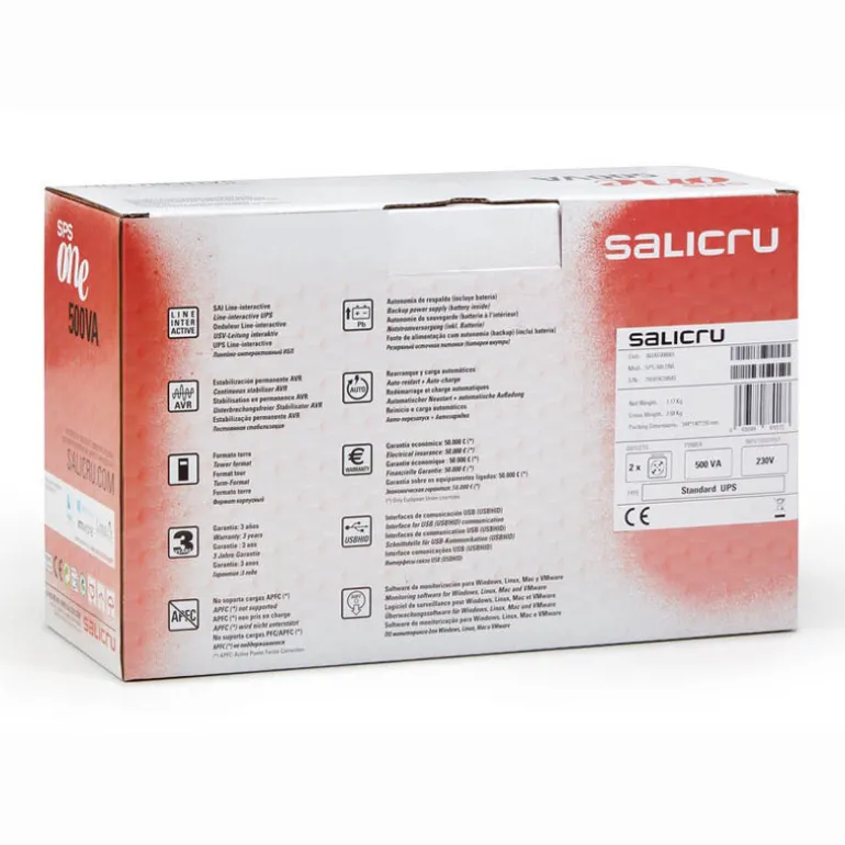 SAI Salicru SPS 900 ONE Line Interactive UPS 900VA 480W