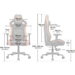 Silla Gaming Cougar Defensor Negro/Dorado