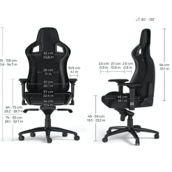 Silla Gaming Noblechairs Epic PU Cuero Negro Dorado