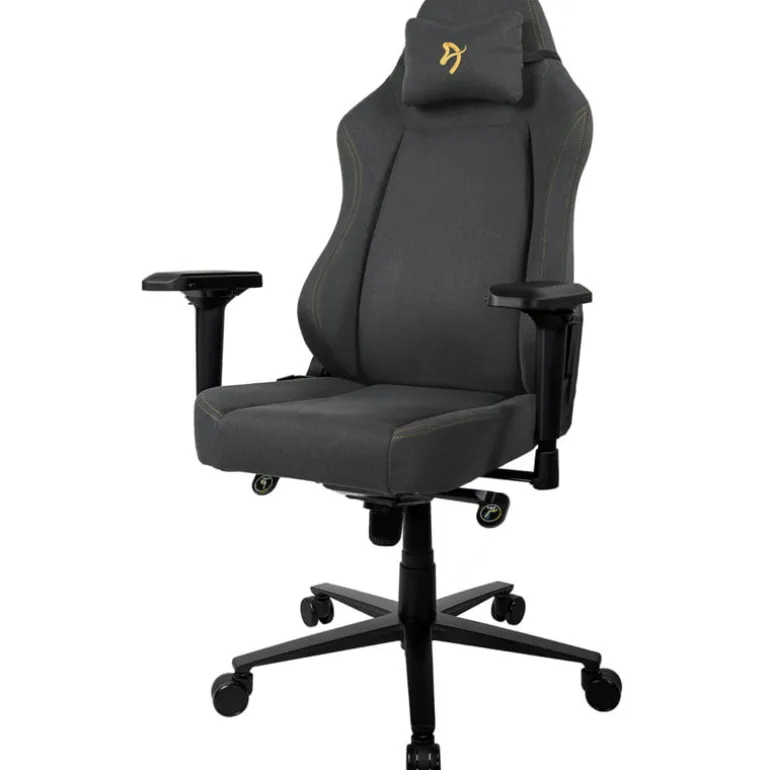 Silla Oficina Arozzi Primo Woven Fabric Logo Oro