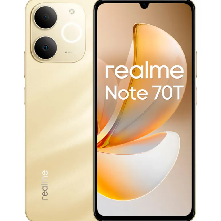 Smartphone/Móvil Realme Note 70T 6.7" 4GB 256GB 4G Dorado