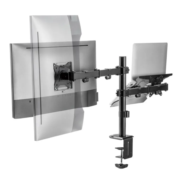 Soporte Aisens DTL32TSR-193 De Mesa Para Portátil/Monitor/TV Hasta 9kg Negro