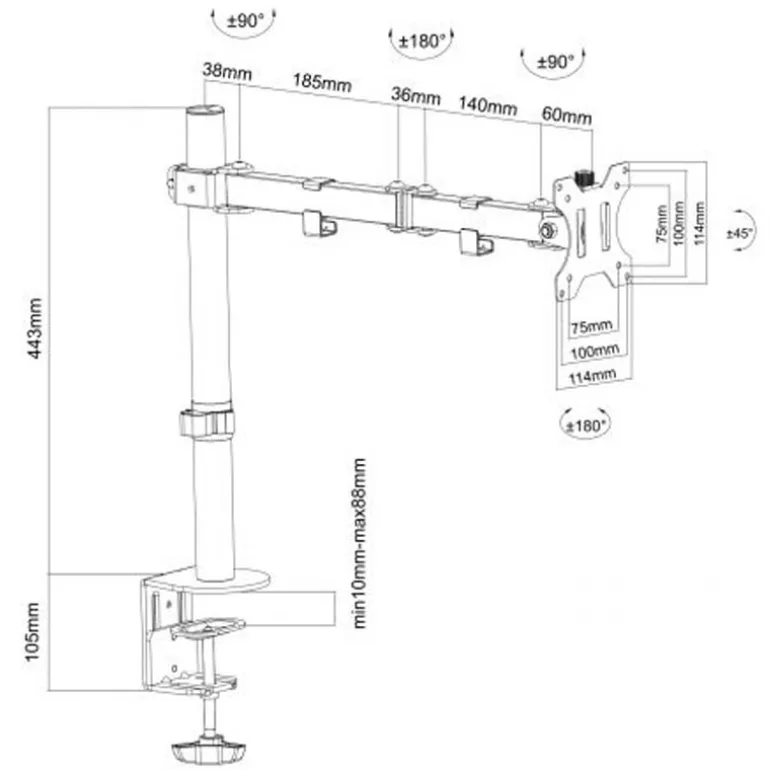 Soporte Ewent EW1510 Sobremesa 10/32"