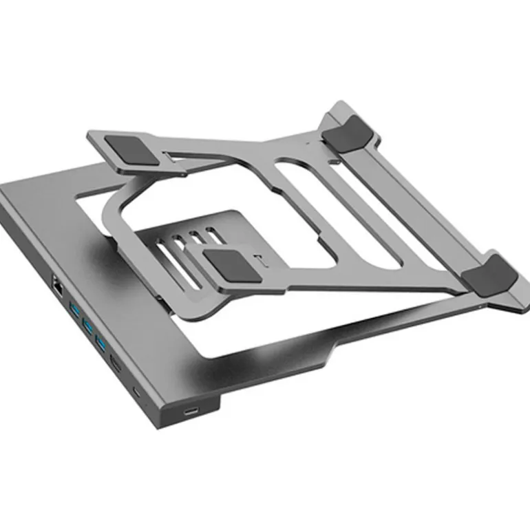 Soporte Portátil Coolbox AtrilDOCK Hasta 17" Gris Espacial