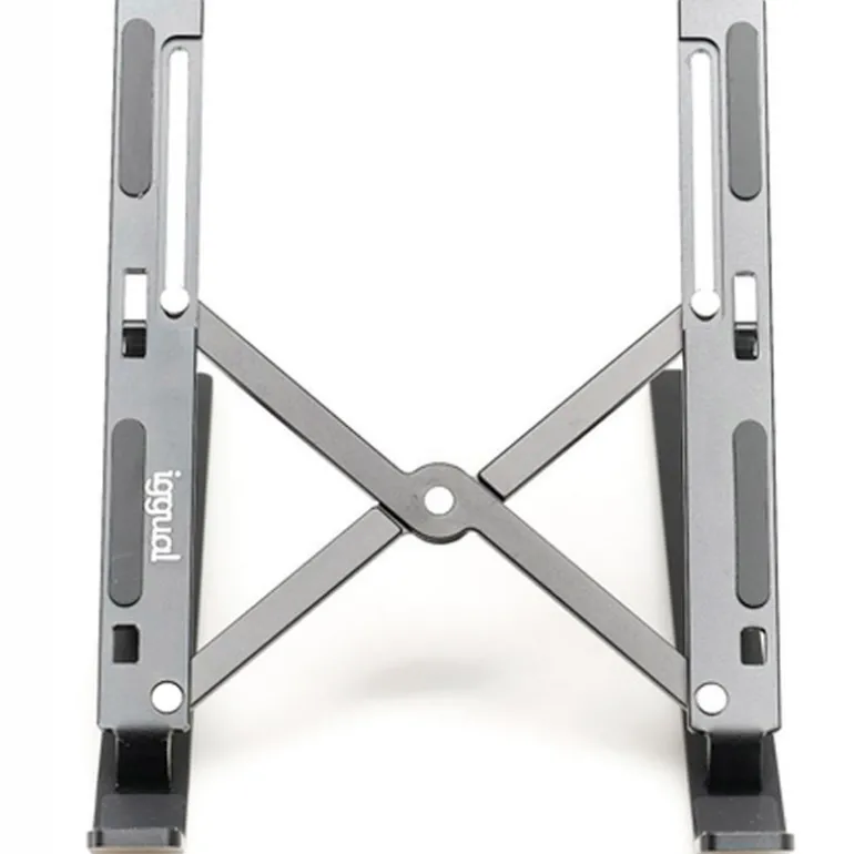 Soporte Portátil iggual IGG318201 Elevador Plegable 17" Negro