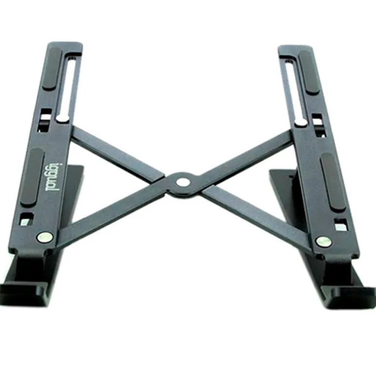 Soporte Portátil iggual IGG318195 Elevador Plegable 17" Plata