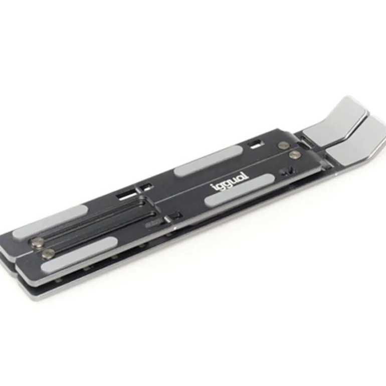 Soporte Portátil iggual IGG318195 Elevador Plegable 17" Plata