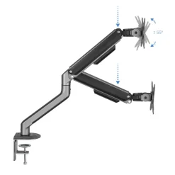 Soporte Tooq DB4032TNR-G Sobremesa 17/32