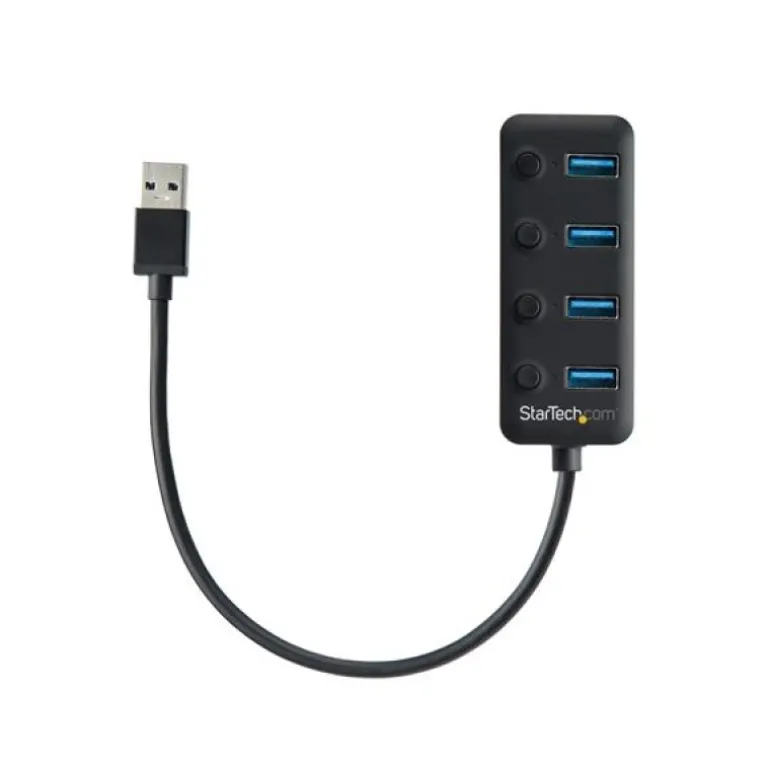Startech Ladrón USB 4 Puertos USB-A - Hub USB 3.0