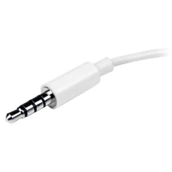 Startech Adaptador Auriculares Micrófono Mini-Jack 3.5mm 4 Pines Conectores Auriculares - Adaptador