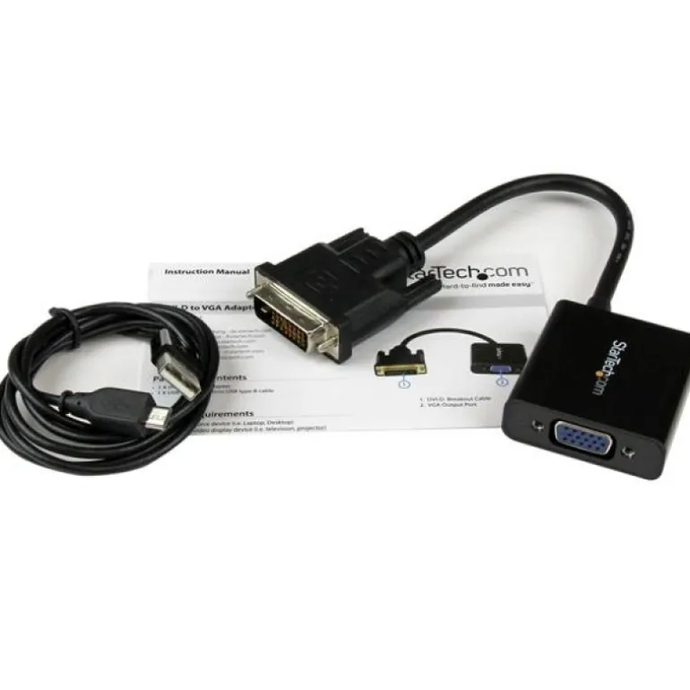 Startech Conversor Convertidor Activo Vídeo DVI-D a VGA - Adaptador
