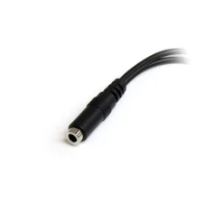 Startech Divisor Auriculares 2x Mini-Jack 3.5mm 3 Pines a Mini-Jack 4 Pines - Adaptador