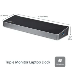 StarTech Dock USB 3.0 Tres Monitores / HDMI / DisplayPort - Docking Station