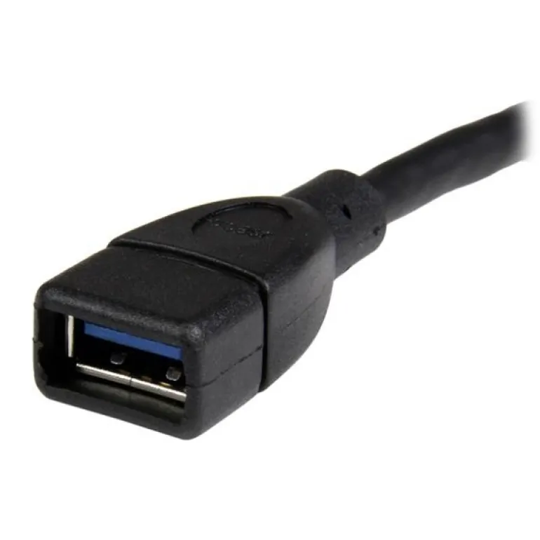 Startech Extensor USB 3.0 - USB 3.0 SuperSpeed 15cm Negro - Cable USB