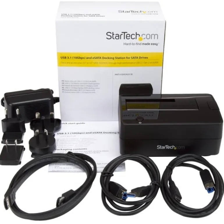 Startech USB 3.1 Unidades SATA de 2.5" y 3.5" - Docking Station