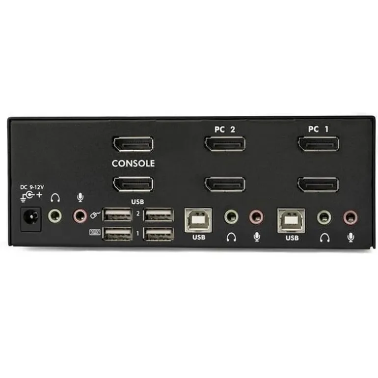 Switch KVM Switch Conmutador KVM de 2 Puertos DisplayPort 4K 60Hz