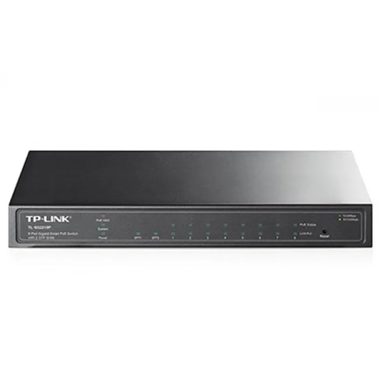 Switch Tp-Link Smart Switch 8 puertos Gigabit PoE con 2 ranuras SFP