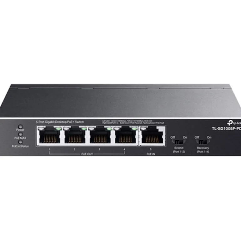Switch TP-Link TL-SG1005P-PD 5 Puertos PoE Negro