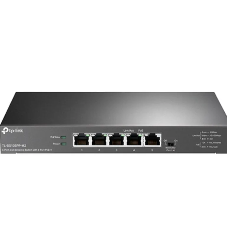 Switch TP-Link TL-SG105PP-M2 5 Puertos 2.5G PoE Negro