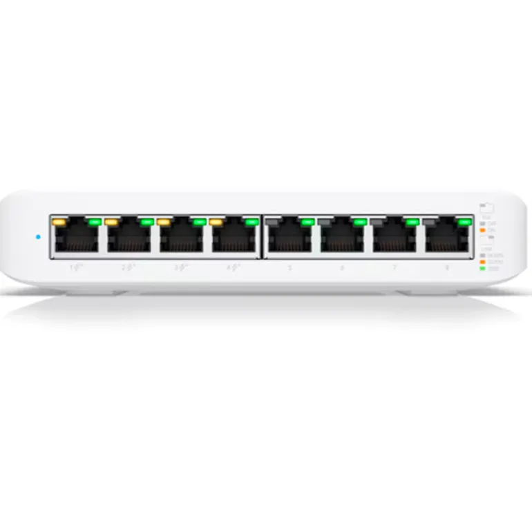 Switch Ubiquiti Lite 8 PoE 8 Puertos Blanco
