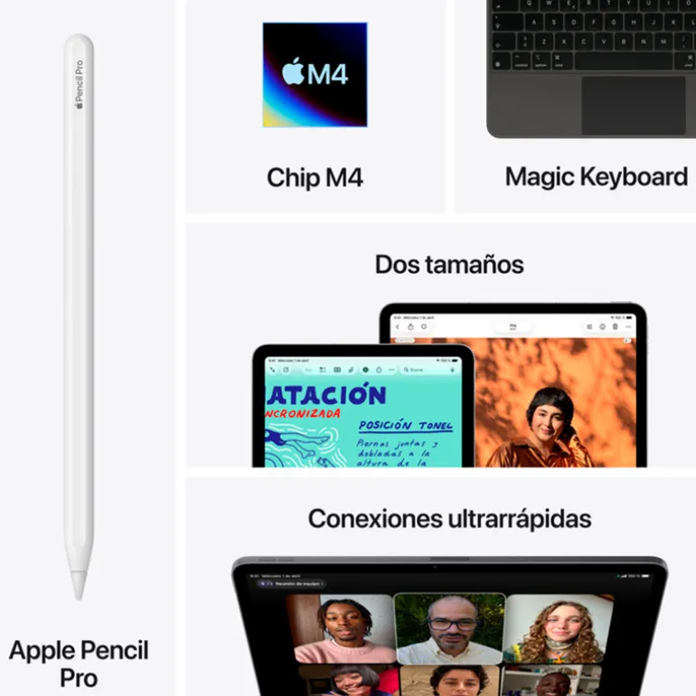 Tablet Apple iPad Air 2026 13" M4 12GB 1TB Wi-Fi Gris Espacial