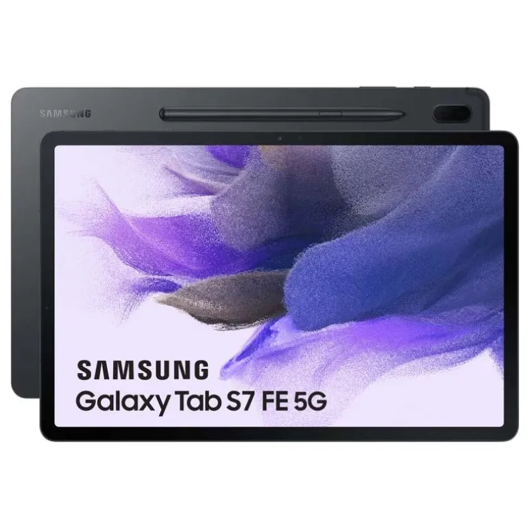 Tablet Samsung Galaxy Tab S7 FE 5G 12.4" 6GB 128GB Negro Android