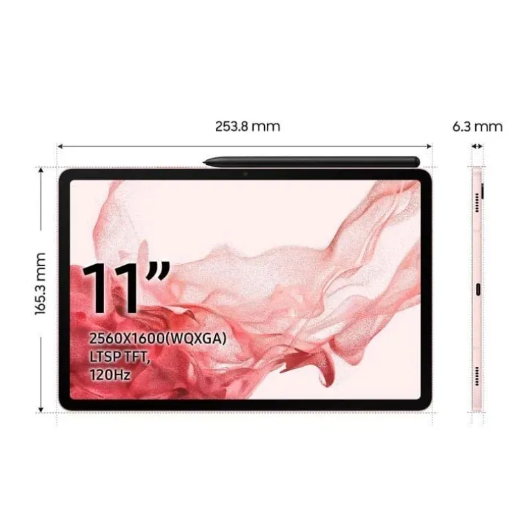 Tablet Samsung Galaxy Tab S8 Wi-Fi 11" 8GB 256GB Oro Rosado Android