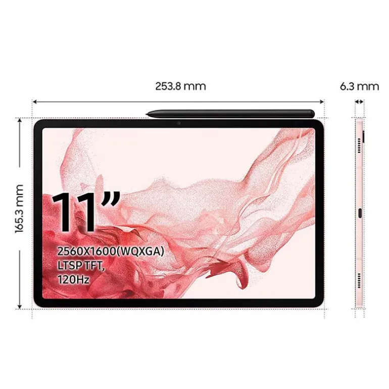 Tablet Samsung Galaxy Tab S8 5G 11" 8GB 128GB Oro Rosado Android